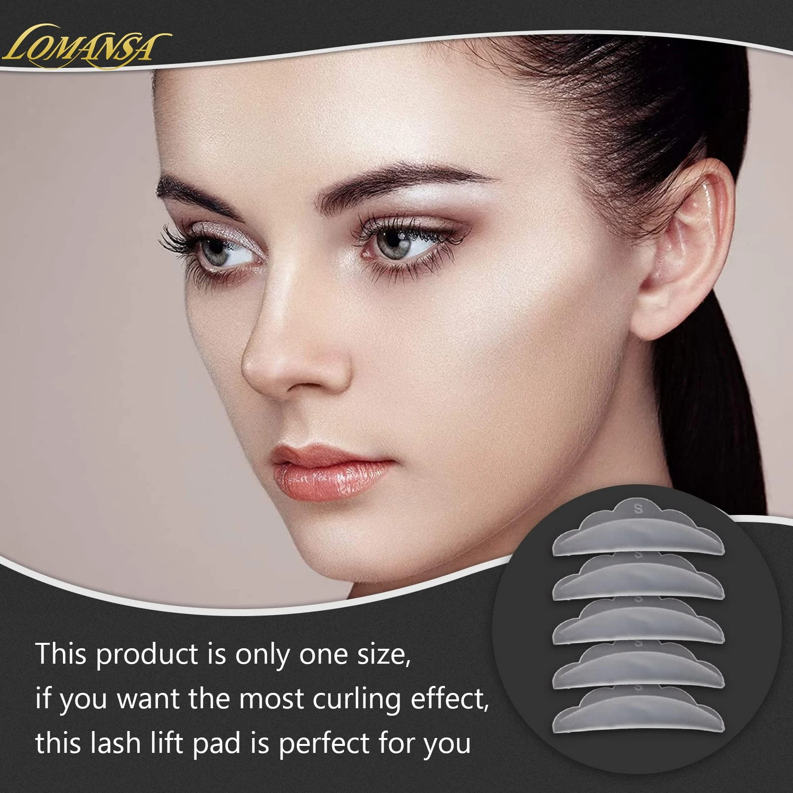 Lomansa 새로운 실리콘 속눈썹 허용 패드 속눈썹 연장 용품 메이크업 액세서리 속눈썹 연장 속눈썹 리프팅 도구