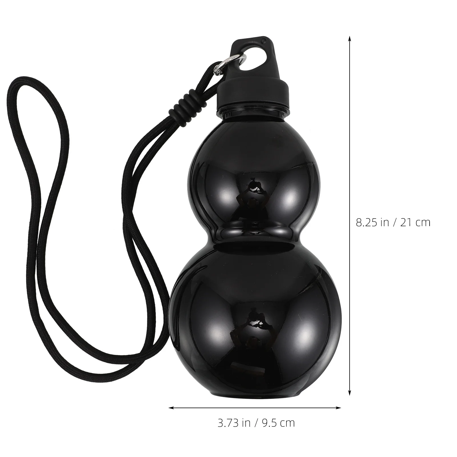 Elegante botella de agua de calabaza, 800ml, gran capacidad, portátil, gimnasio, viaje, oficina, arte chino, botella para beber, jarra de agua llamativa