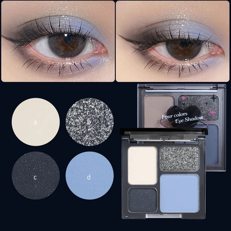 Paleta de sombra de ojos fluorescente, 12 colores, maquillaje, brillo, neón, inmersión en polvo, brillo, decoración artística de uñas, pigmento de polvo acrílico