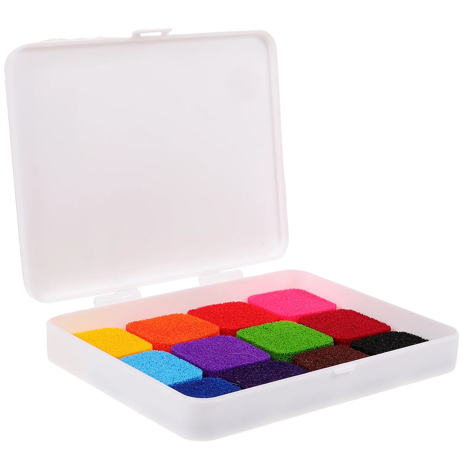 1 set di inchiostro colorato per dita lavabile per la pittura fai da te timbro pad unisex arte artigianale forniture arcobaleno pigmento pad asilo