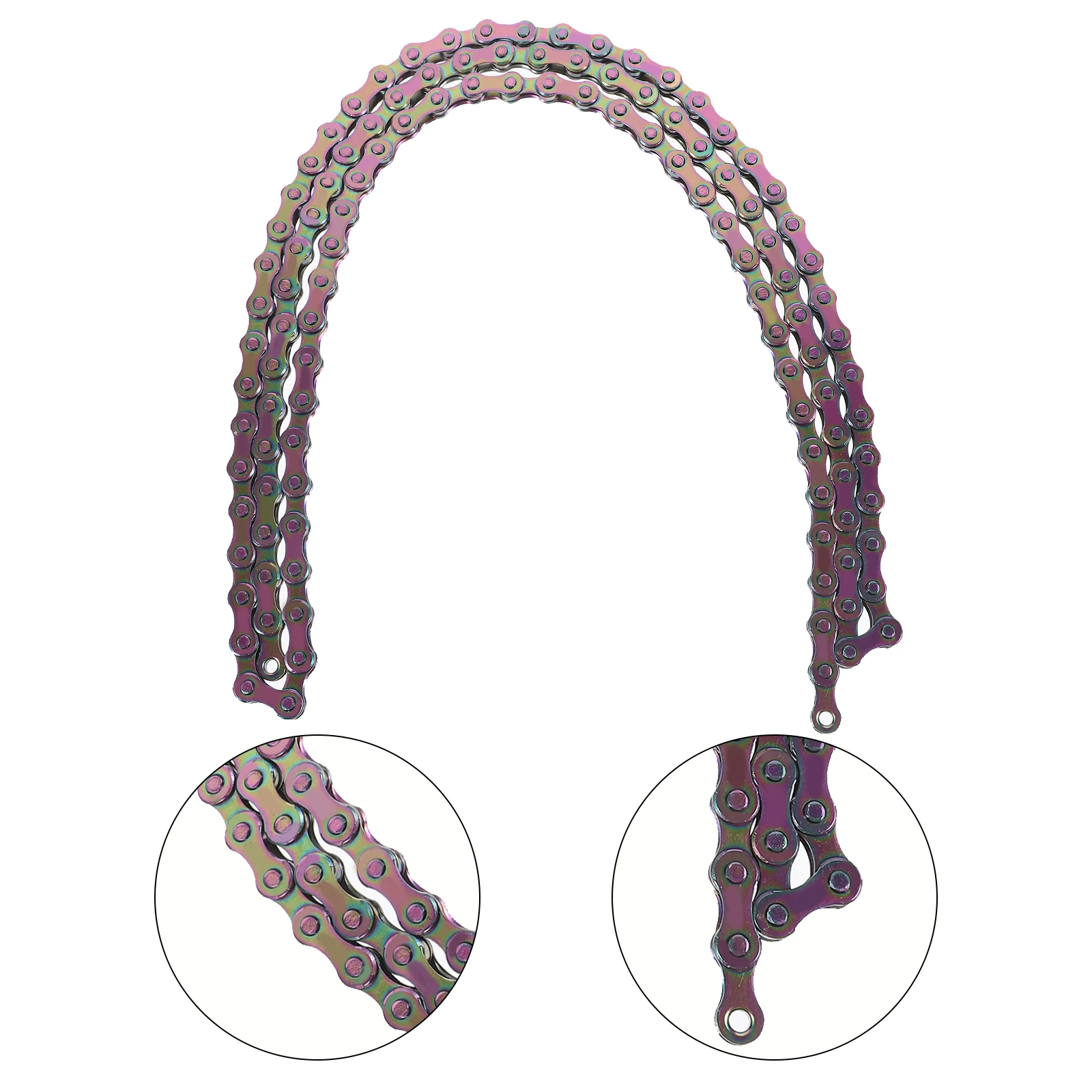 

Bicycle Chain 8 Speed Colored Chains for Mountain Road Bike Sturdy Replacement Smooth Shifting Practical Design