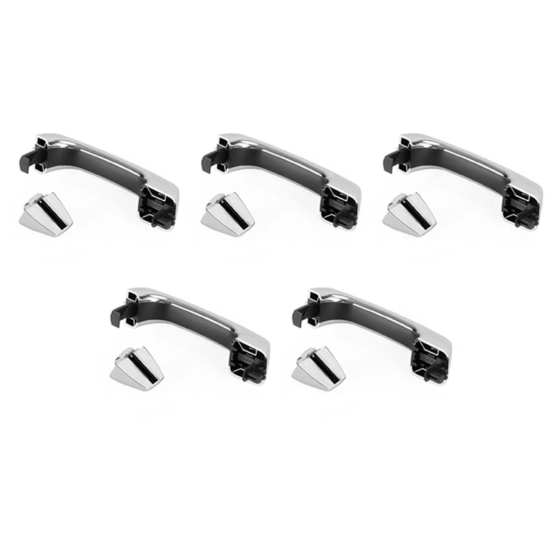 

5X Exterior Outside Door Handle W/ Cover Chrome Front Rear For Hummer H3 2006-2010 1253074667