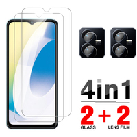 4In1 Tempered Glass Case 6.55'' Screen Protector For Vivo Y22s Y 22 22S Y22 S Vivoy22 Camera Lens Protective Film