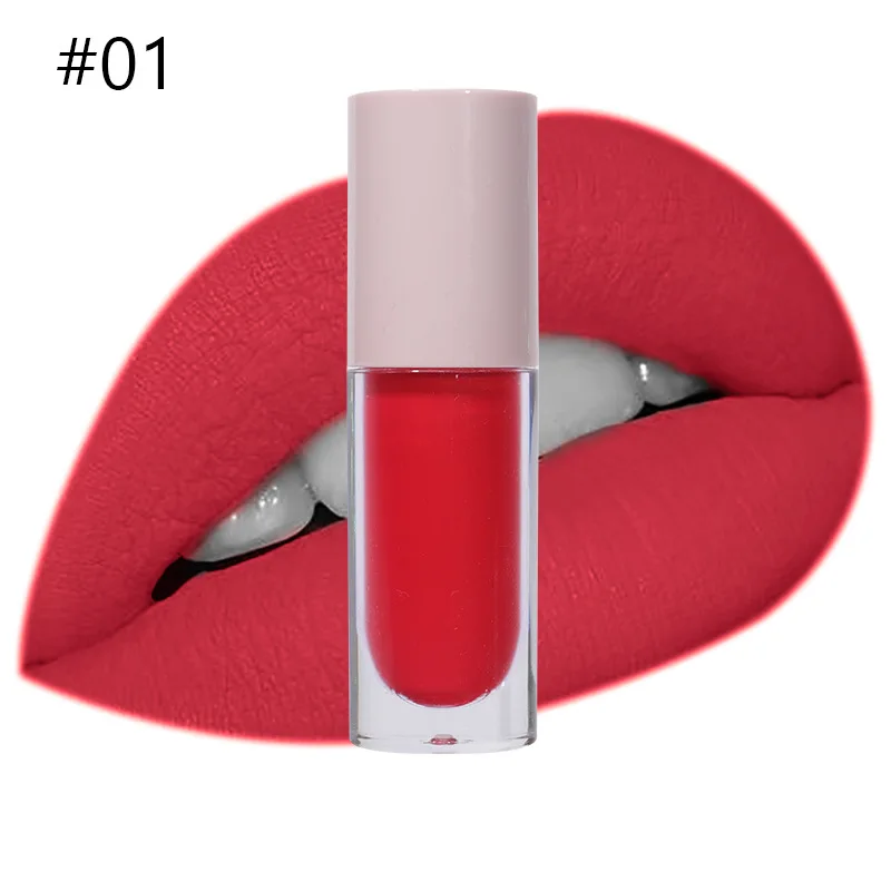 Private Label Matte Liquid Lipstick Waterproof Nude Vegan Lipgloss Long Lasting Customized Makeup Wholesale 30pcs/lot