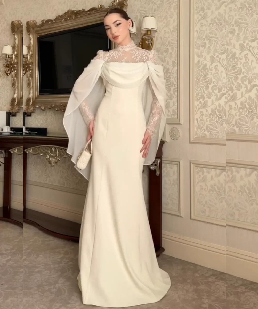 

Индивидуальные вечерние платья на заказ: элегантные, ретро, с высоким воротником, плиссировкой, кружевом и расклешенным подолом, для особых случаев