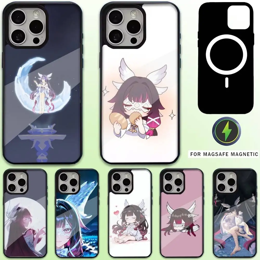 

G-Genshin Impact Columbina Phone Case For iPhone17,16,15,14,13,12,11 Plus,Pro Max Magnetic Magsafe Wireless Charging