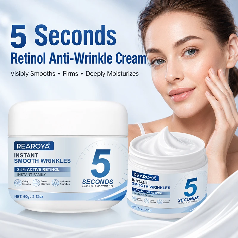 5 Seconds Lifting Retinol Anti‑Aging Cream Instant Smooth Wrinkles Fade Fine Lines Hydrating Moisturizer Facial Skin Care Cream