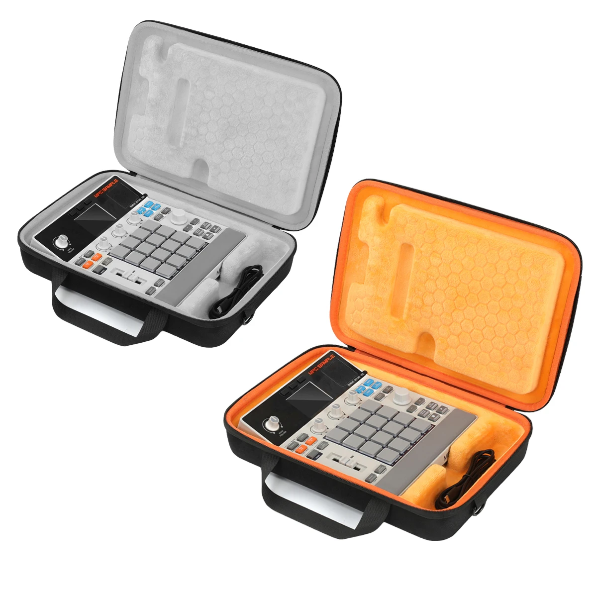 Hartschalen-Tragetasche für tragbare Lautsprecher, kompatibel mit Akai Professional MPC Sample Portable Groovebox Audio-Sampler, mit Griff. – Detail 1