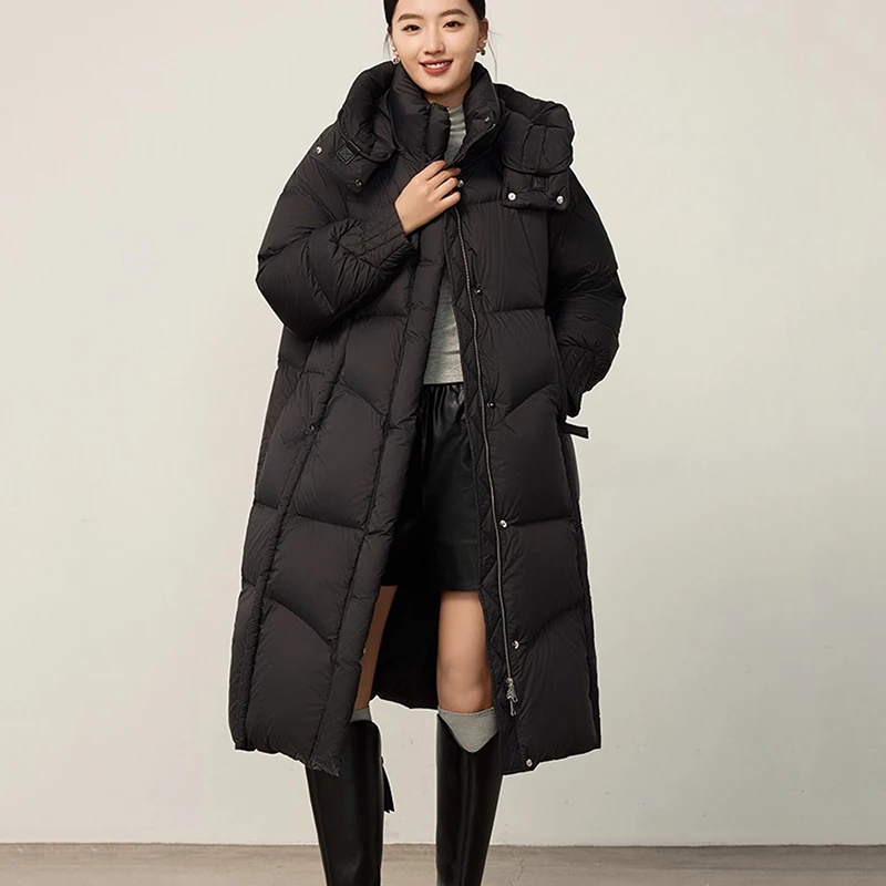 Cappotto da donna 90 Piumino invernale da donna in piumino d'anatra bianca 2025 Nuovo piumino da donna per il tempo libero con cappuccio di alta qualità Parker H770