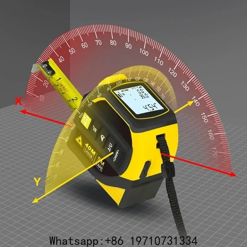 5 In 1 Laser Rangefinder Infrared Measure Tape High-precision Intelligent Electronic Ruler Cross Line Measuring Instrument Tools