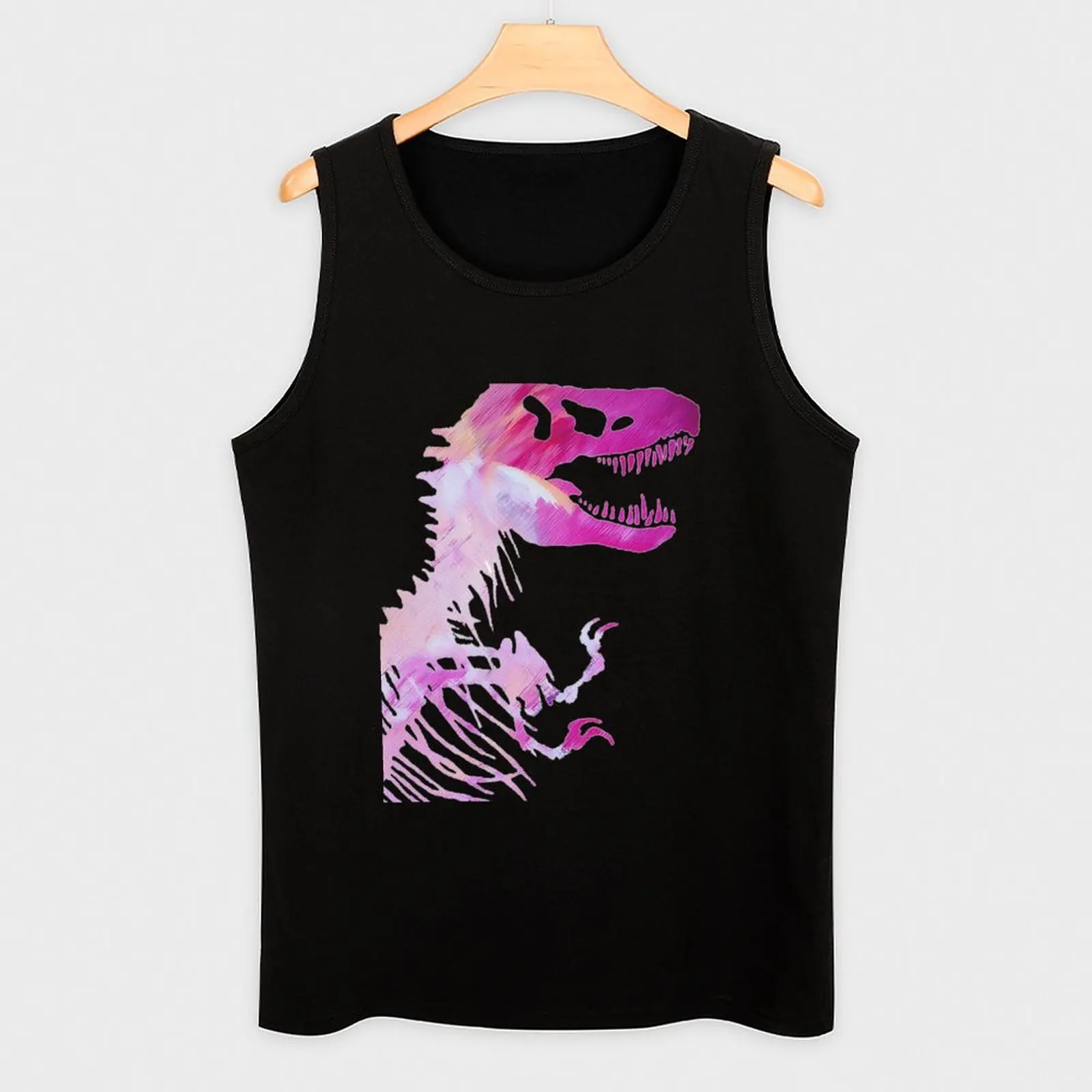 Fabuloso Rex regata para homens, ajuste muscular, ginásio t-shirts