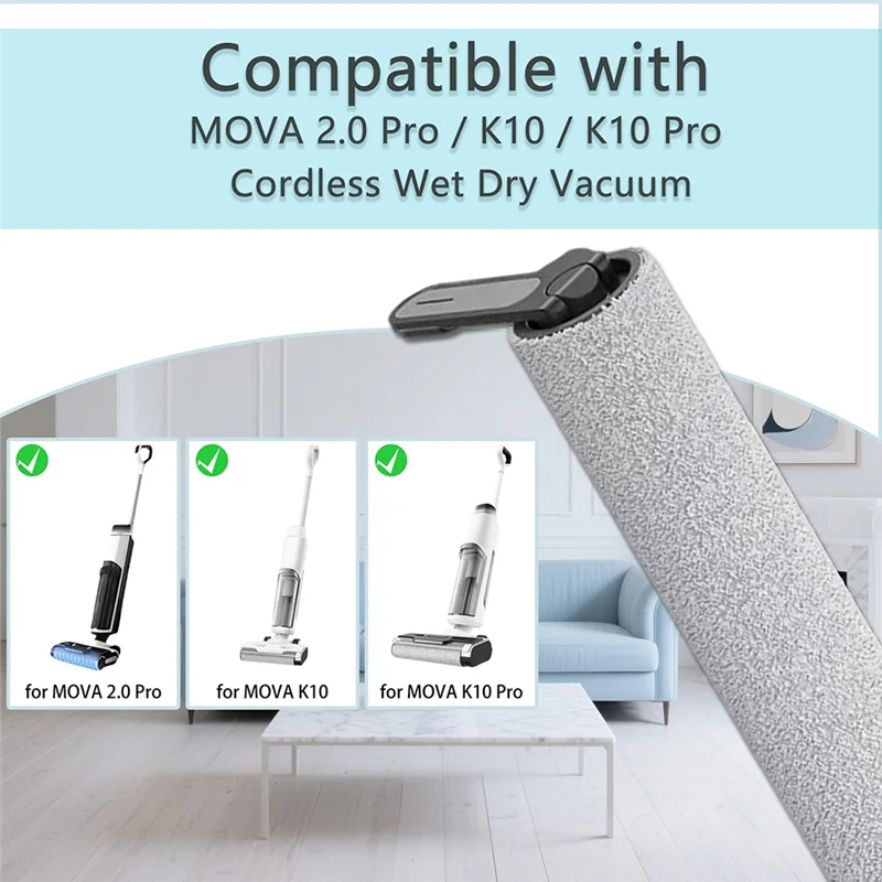 -AT52 для Dreame MOVA K10/K10 Pro, Trouver K10/K10 Pro, MOVA 2.0 Pro, вакуумные детали, основная роликовая щетка, аксессуары для HEPA-фильтра