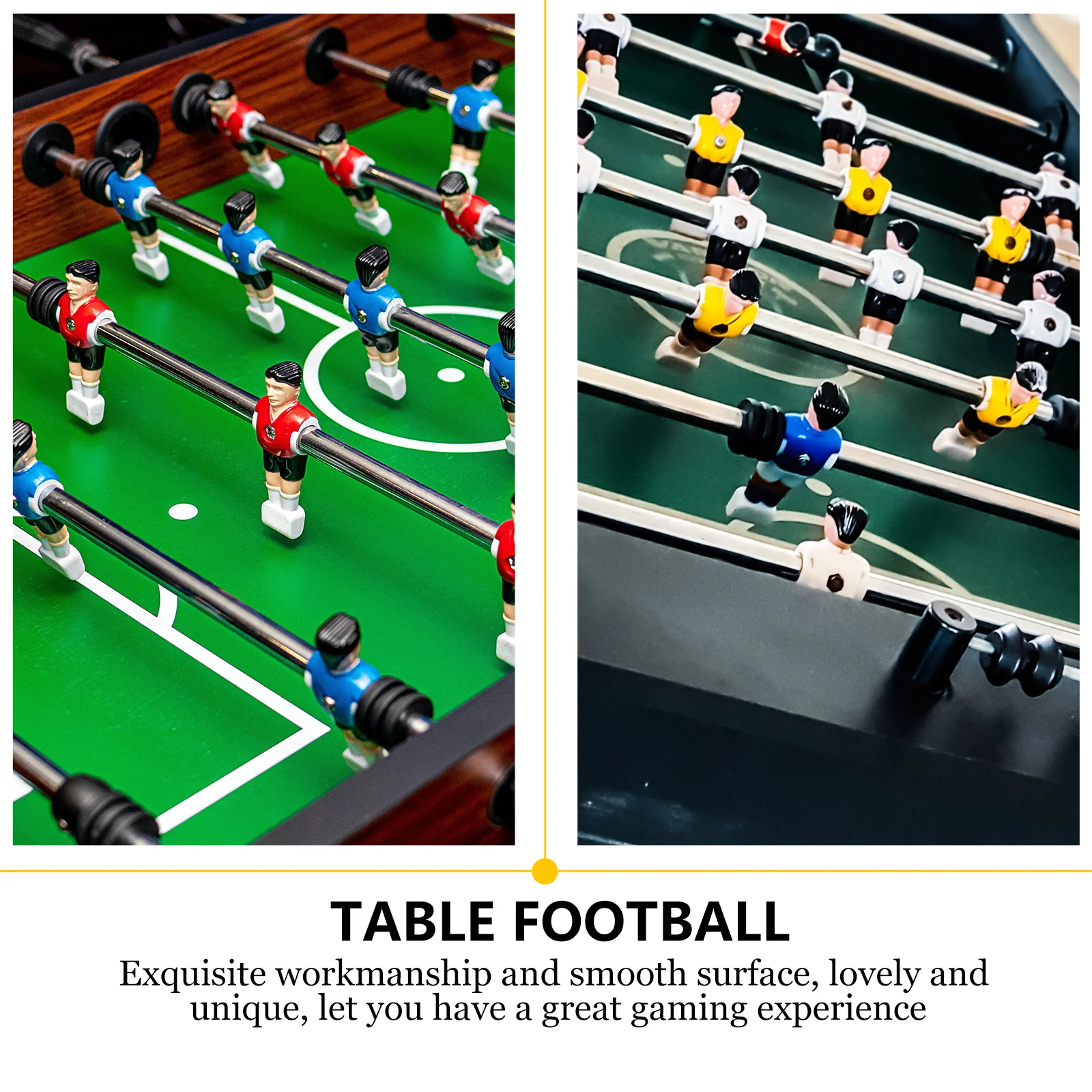 

4pcs Table Soccer Men Environmental Resin Replacement Foosball Player Smooth Surface Durable Gaming Experience Clear Printing