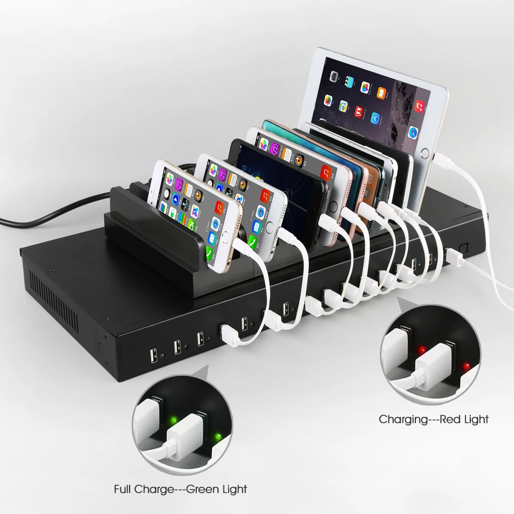 High Power Sipolar C-165  Multiple USB Charging Station Smart Phone Charger 16 Port USB Charging Station for Multiple Devices view 3