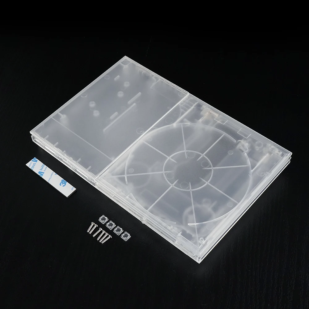 

PS2 Console Protective Case Transparent White Replacement Shell for Sony Playstation Slim 7000x 9000x Models
