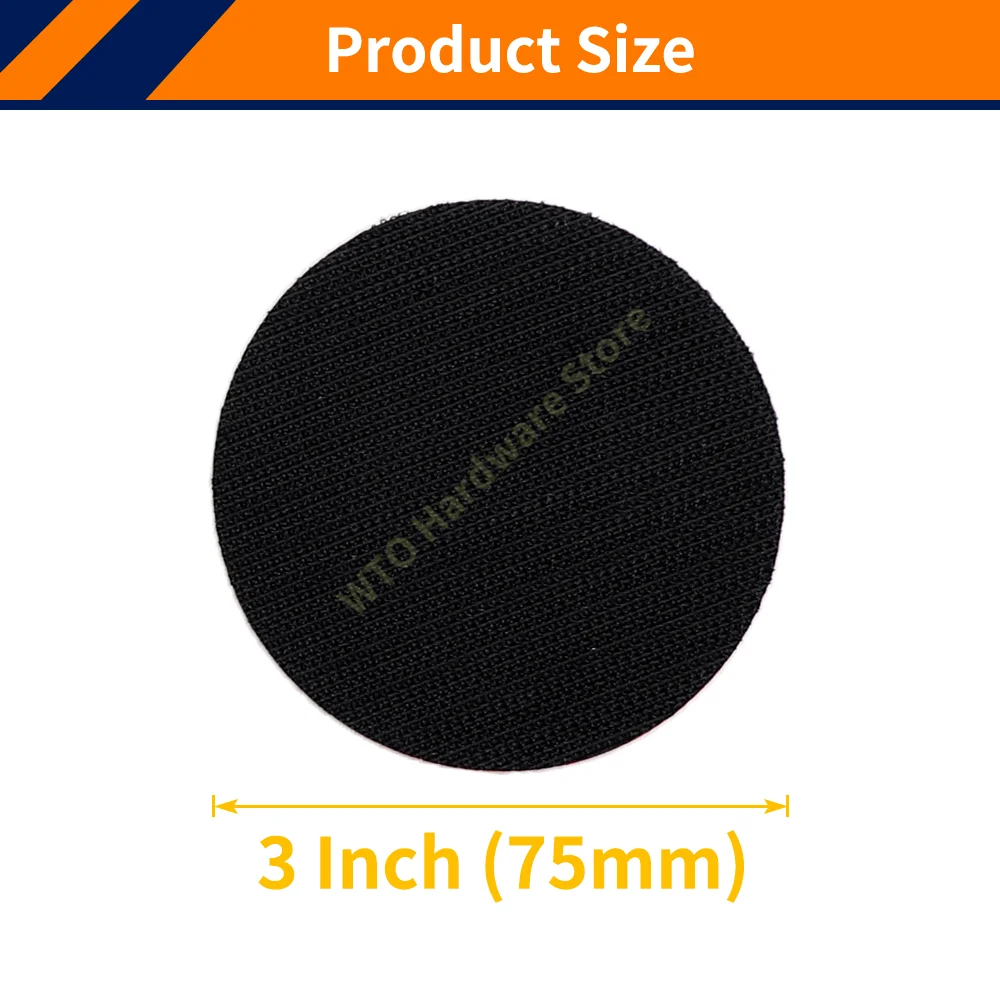 1PC 3 Inch Plate Backing Pad Hook & Loop Sanding Pad with M10 Thread Holder Polishing Pad for Angle Grinder Buffer Polishing