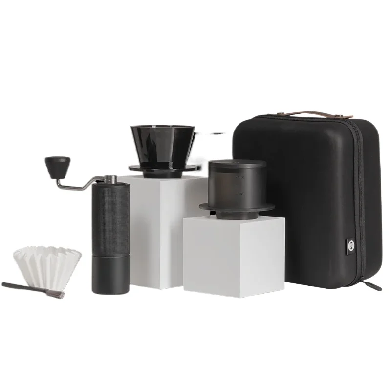 Pour Over Set 1Coffee Hand Grinder+1 Coffee filter cup+1 Cleaning brushes
