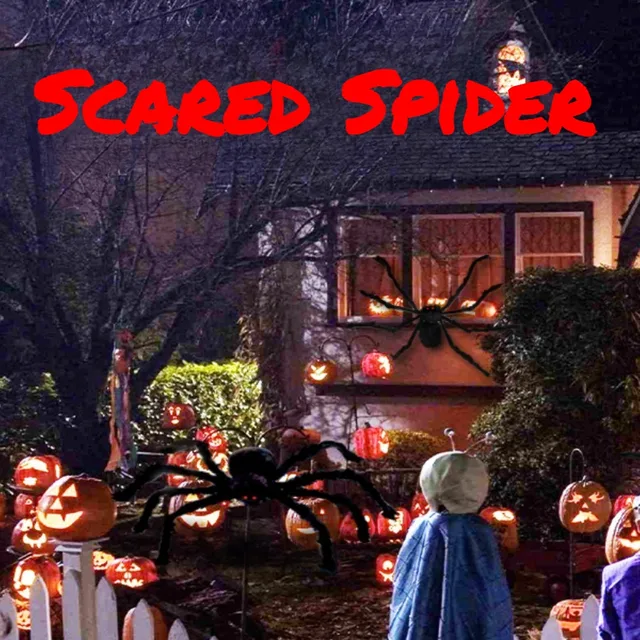 Giant Halloween Spider Indoor & Outdoor Yard, Porch Decor for Haunted House or Home, Party ,Halloween Decorations 2