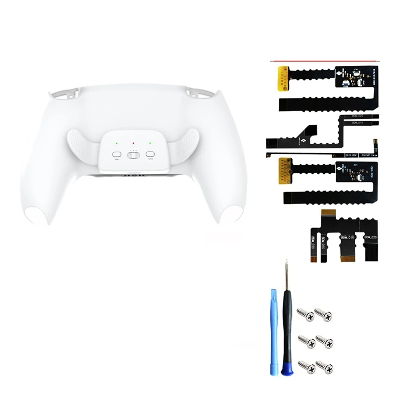 

010 020 030 For PS5 Controller Back Button Attachment Extension Adapter Gamepad Paddle Key With Turbo For SONY PS5 Durable White