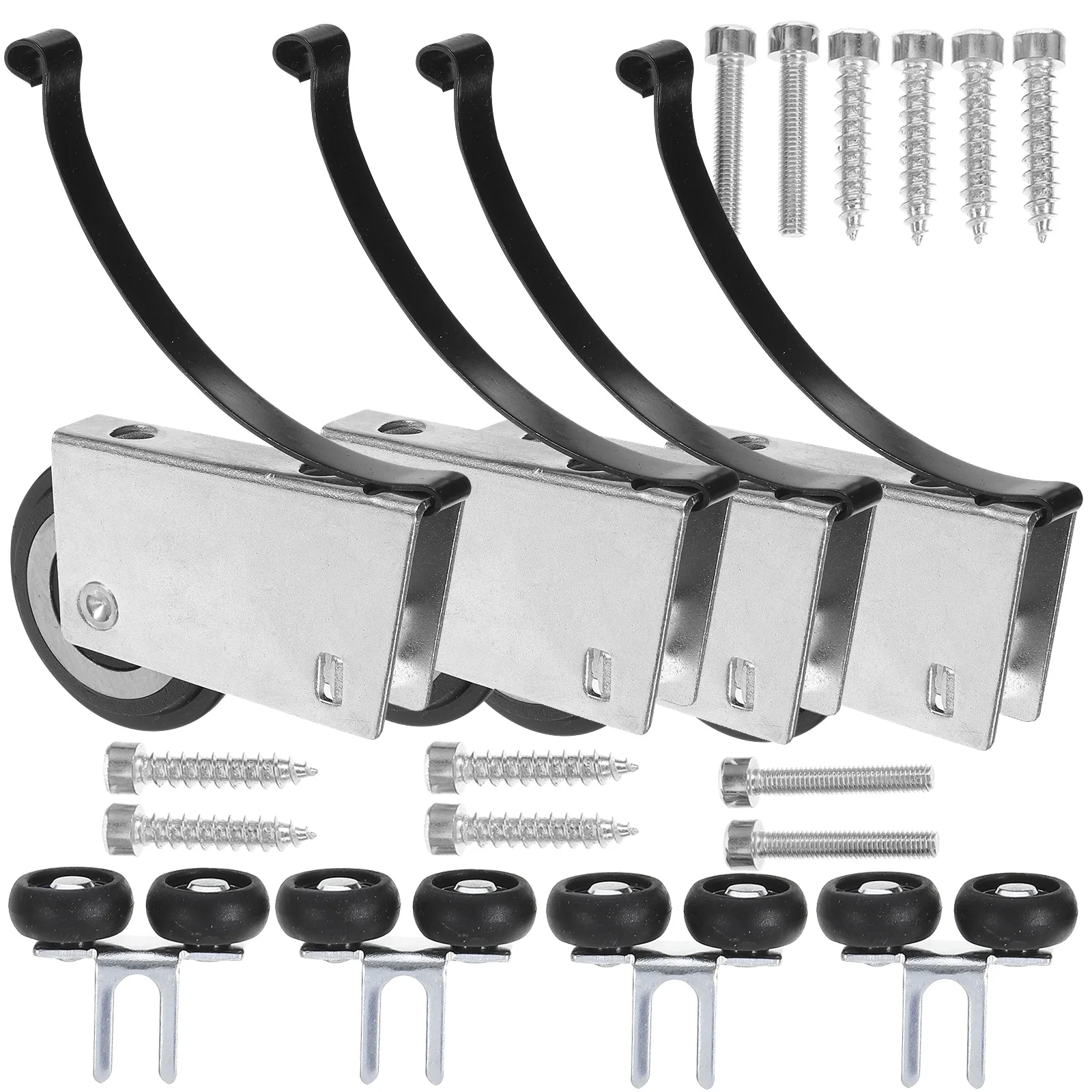 

1 set Sliding Door Pulley Cold Rolled Steel Wardrobe Closet Track Replacement Universal Wheel for Furniture Hardware