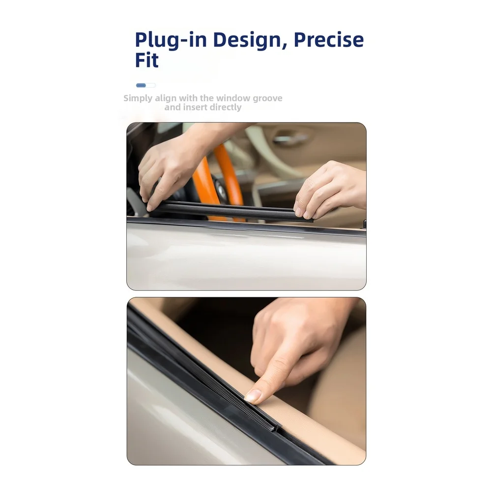 2 قطعة نافذة السيارة ممسحة شفرة مرنة قابل للتعديل المطر مكشطة للجانب لنافذة ممسحة شفرة غسل وصيانة #6