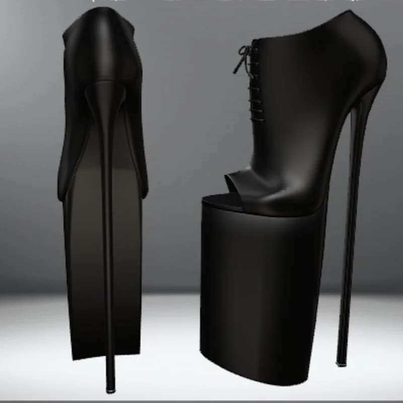 

Black Matte Shallow Platform Pumps Peep Toe Thin High Heel Sexy Fashion Cool Summer Casual Big Size Woman Shoes Zapatillas Mujer