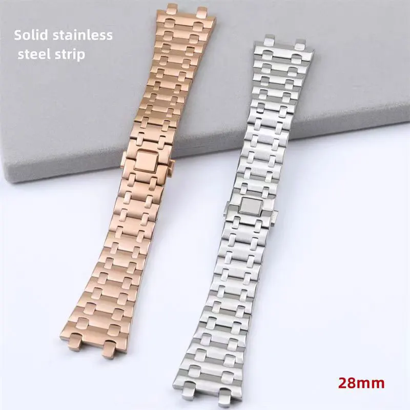 Top Quality 28mm Watch Bracelet Strap For 26470 Royal Oak  Aftermarket Watch Parts