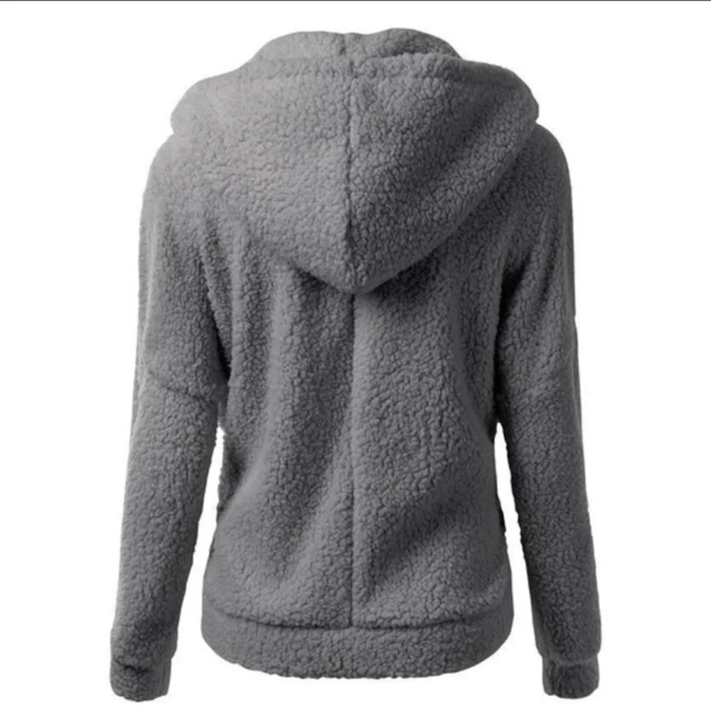 Jacket Coat Long Sleeve Hoodies Fleece Thick Plush Sweatshirt For Daily Wear Party And So On