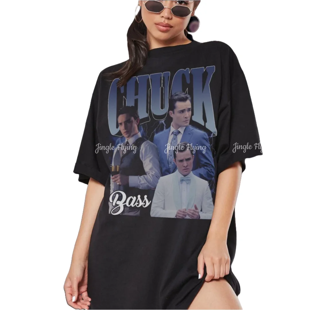 Retro Chuck Bass Gossip Girl Shirt Sweatshirt Unisex Cotton T-Shirt