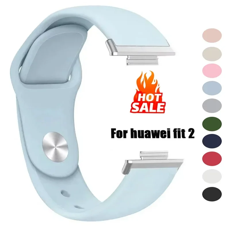 

Silicone Band For Huawei Watch FIT 2 Strap smart watch sport waterproof correas for Huawei Watch fit 2 watchbands Accessories