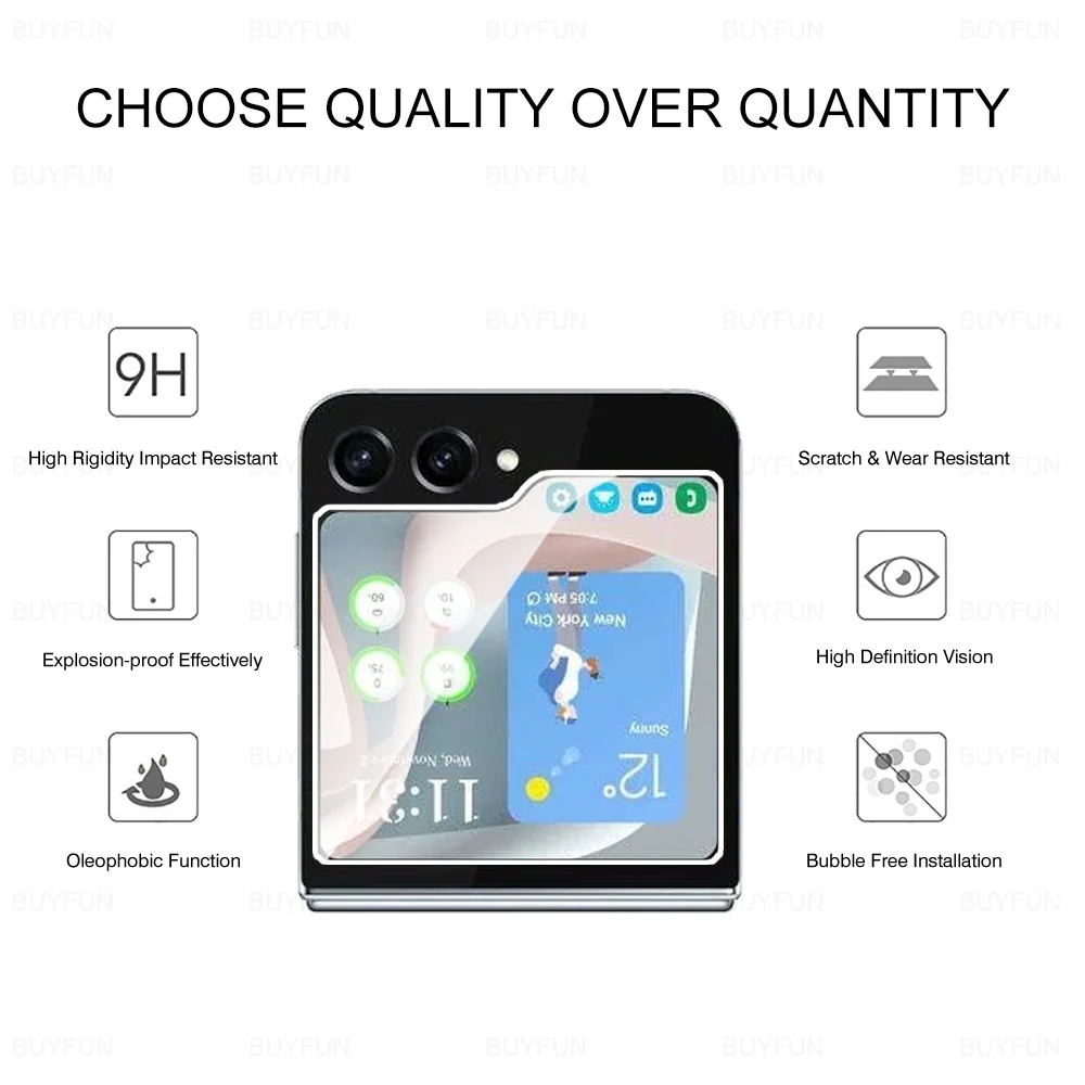 4in1 Screen Protector For Samsung Galaxy Z Flip6 5G Camera Lens Tempred Glass For Samsung Z Flip 6 Zflip 6 Back Protective Glass