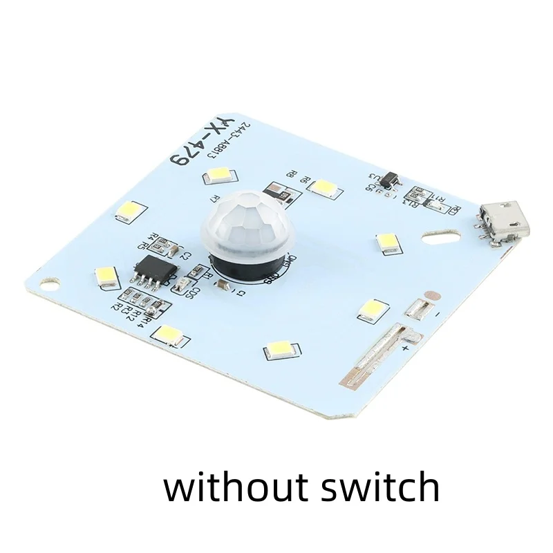 1-5 pz/lotto Luce Notturna Circuito LED Modulo di Controllo di Rilevamento A Infrarossi Umani USB Piscina di Ricarica 3.2V