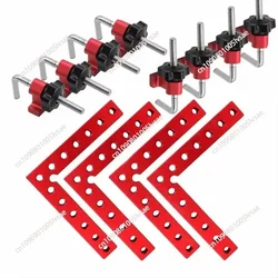 3/6/12-piece woodworking right angle clip, aluminum alloy angle ruler 90 degrees right angle fixture
