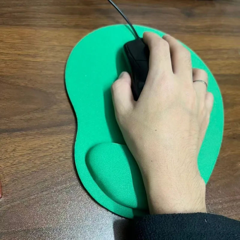 1PC EVA Wrist Rest Mouse Pad,Memory Foam Non‑Slip Keyboard Wrist Support Cushion for Office Use