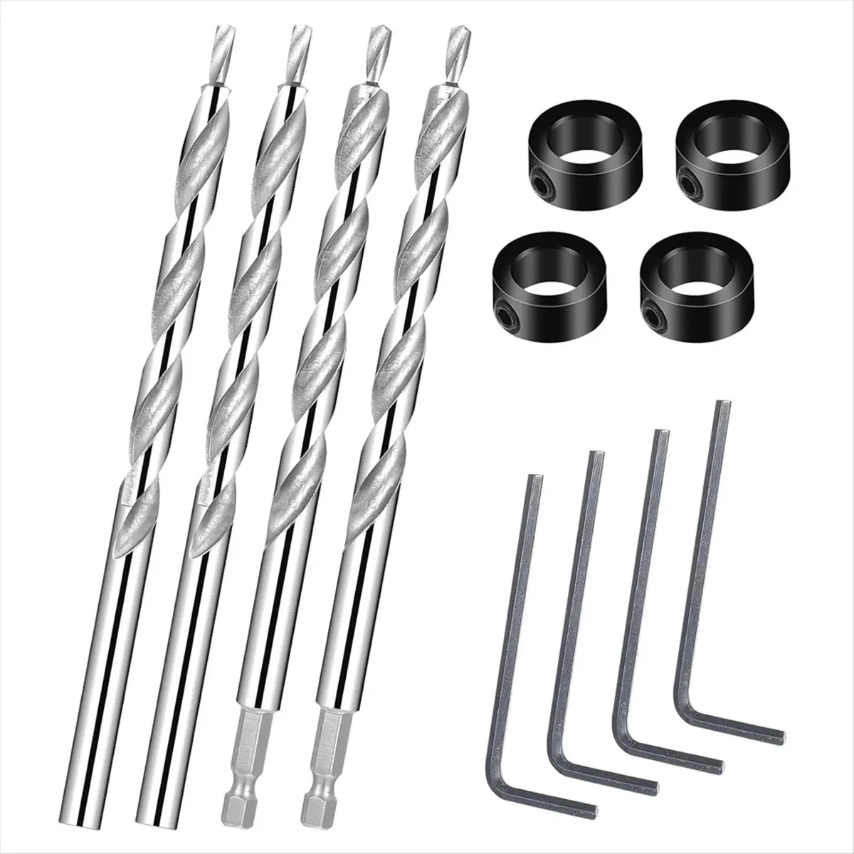 لقمة ثقب الجيب ABPP مقاس 3/8 بوصة، ومثاقب بديلة سداسية 1/4 وعرقوب مستديرة مع توقف مثقاب عميق للجيب اليدوي