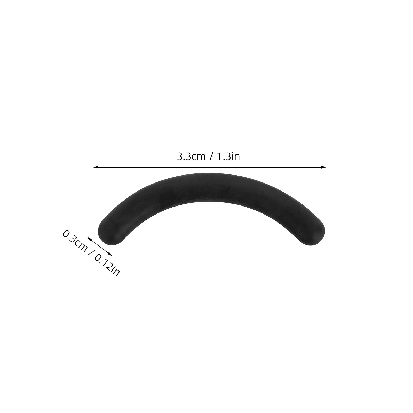 24Pcs Eyelash Curler Replacement Pads Rubber Soft Flexible Lash Curler Refills Long-Lasting Eyelash Curling Tool Accessories