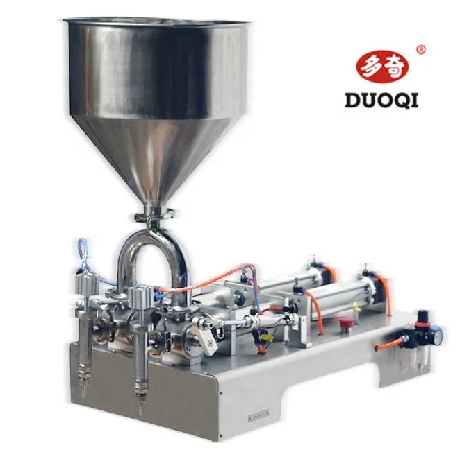 Horizontal Type Paste and Liquid 2 Head Double Nozzles Filling Machines for Honey Juice Detergent