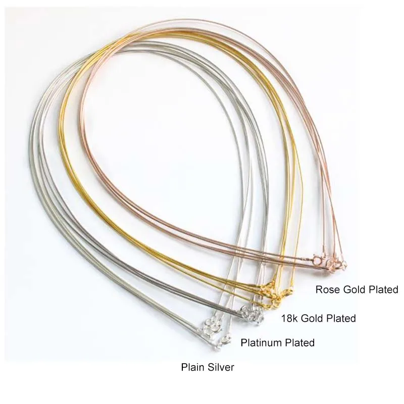 Genuine Real Pure Solid 925 Sterling Silver Necklace Women Snake Chain Fine Jewelry 18K Gold Plated Female Necklaces Choker