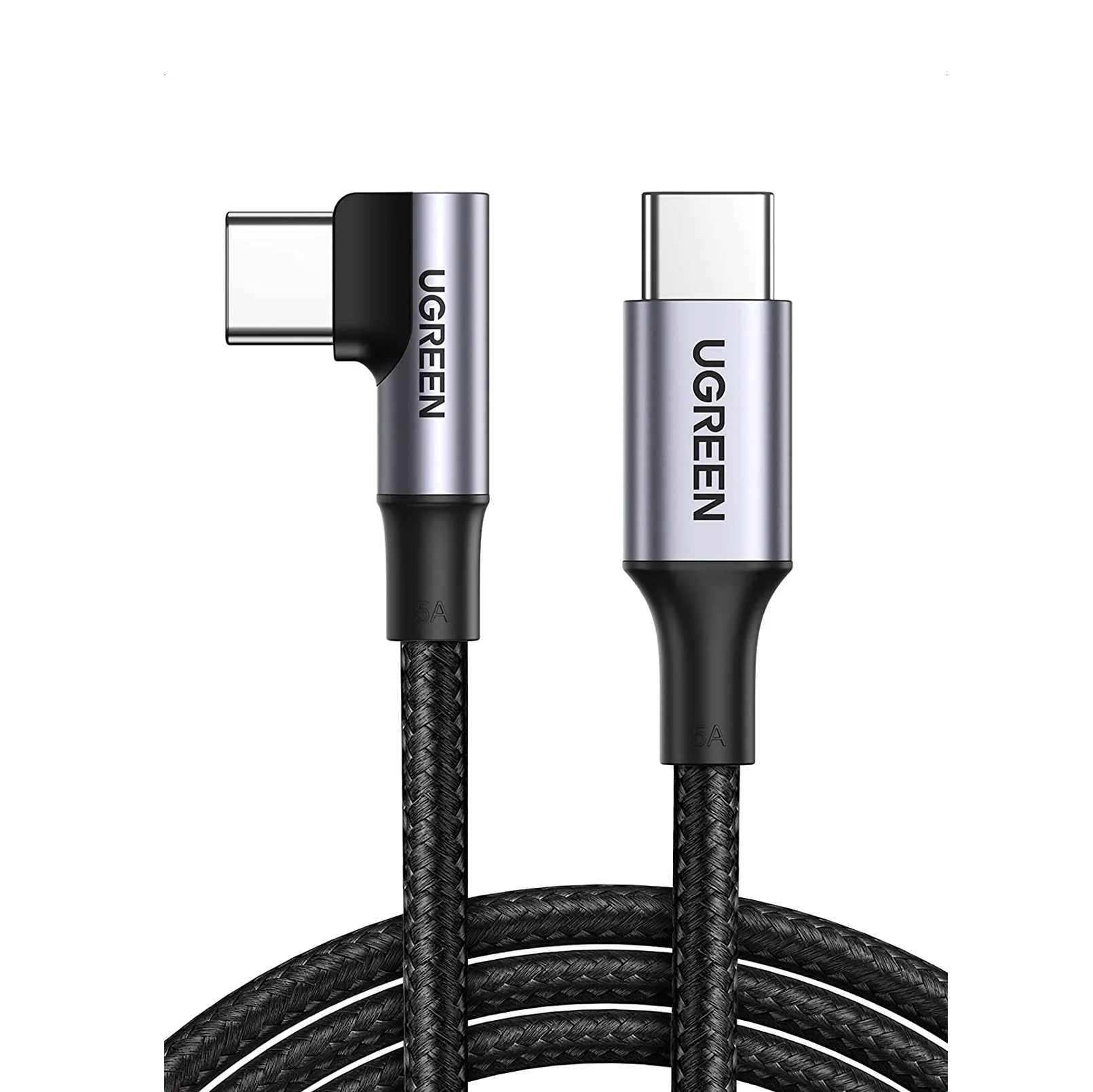 

UGREEN USB C to USB C Cable 100W Type C Charger Fast Charging Cable Right Angle 1M 2M