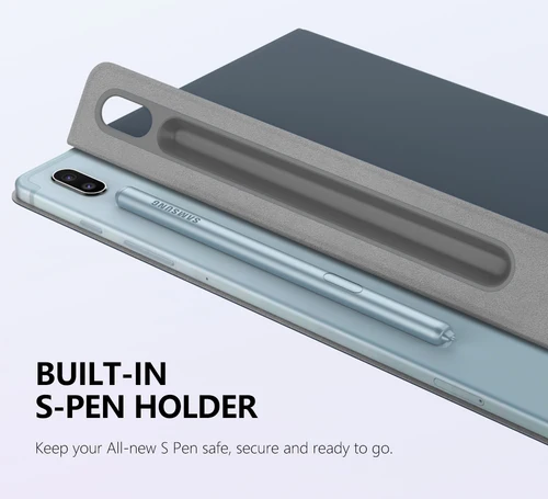 Imagen 2 del producto Funda para Samsung Galaxy Tab S6, cubierta de soporte magnético ultra delgado con soporte para lápiz para Galaxy Tab S6 Anti-Fall Smart Case