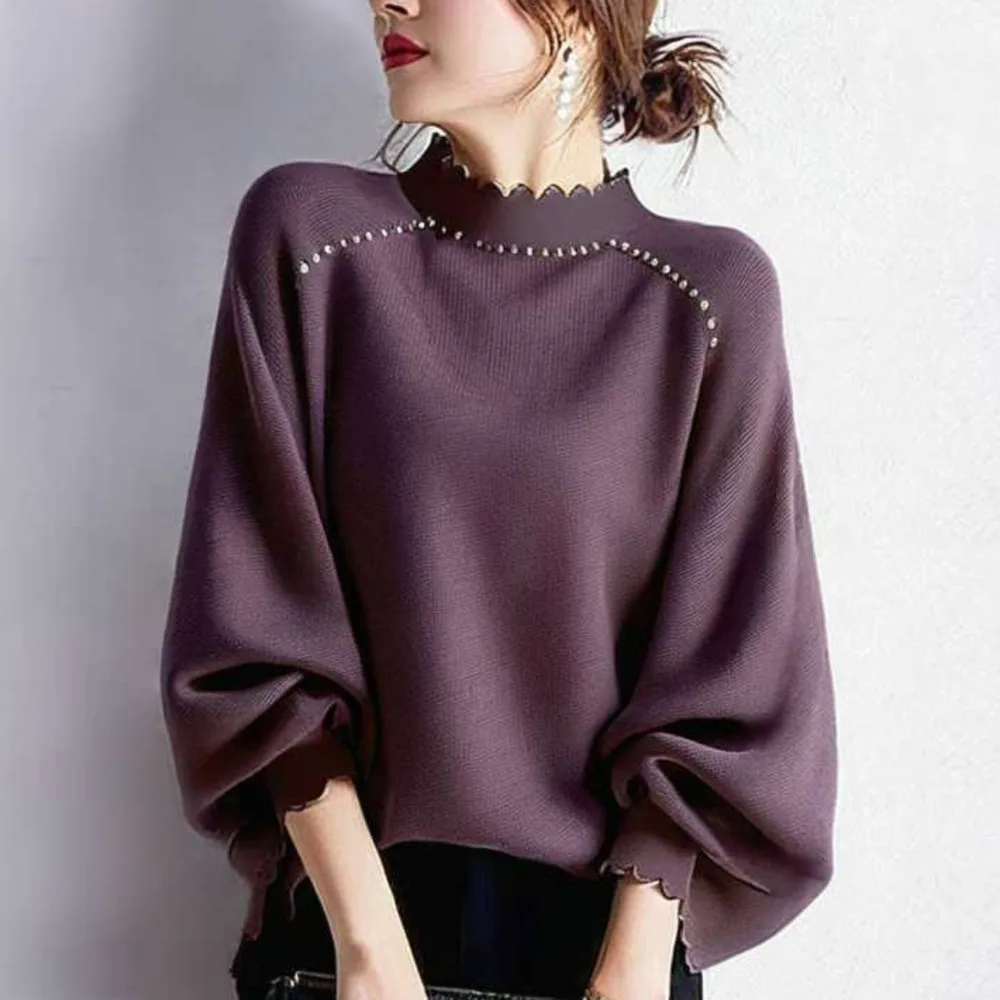 2026 Autumn. And Winter New Sweater Lace Necklace Long-sleeved Knitwear Dresses For Women Robe Vestidos Femme Clothes