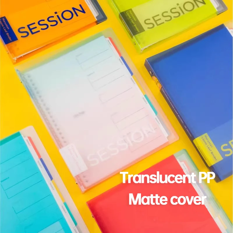 Maruman Flipbook Session Categorized Translucent Frosted Cover Oversized Storage Colorful Indexes