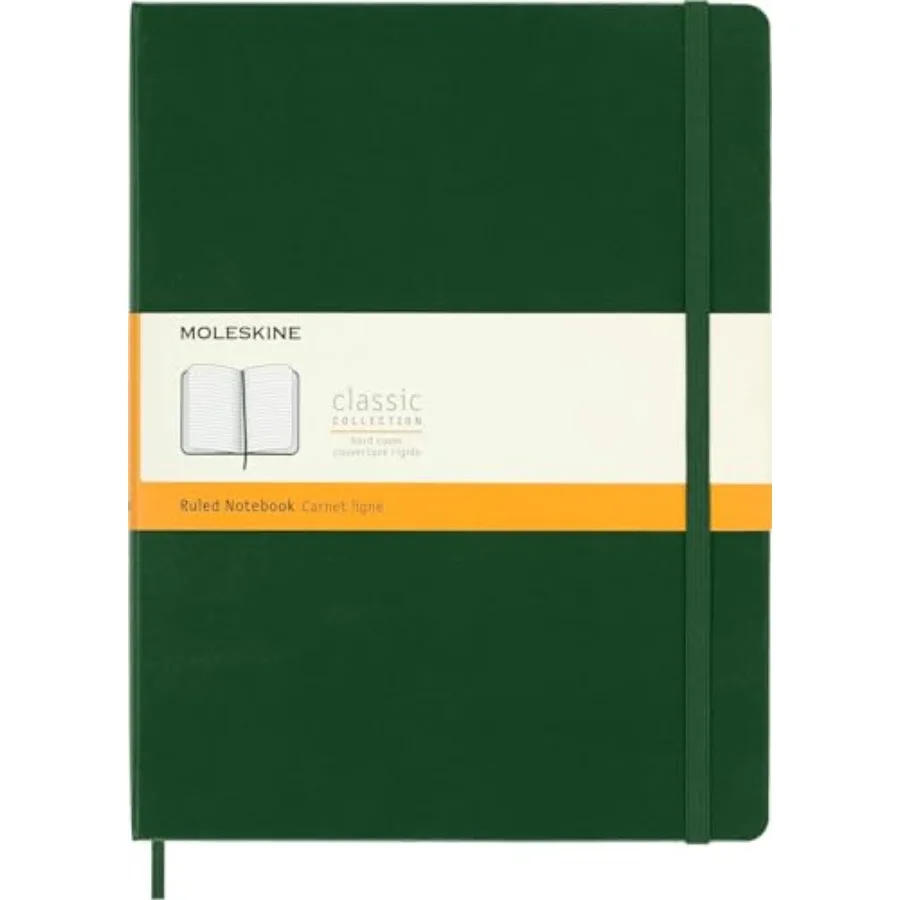 

Notebook, Extra Large, Ruled, Myrtle Green, Hard Cover 7.5 x 9.75