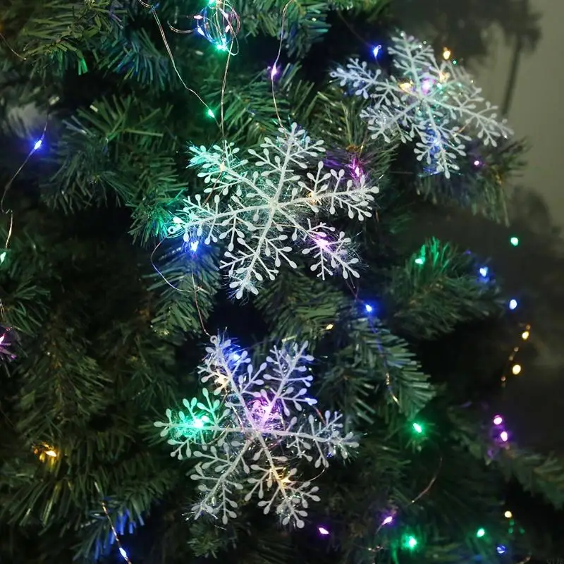 Q1JB Adornos copos nieve blanco Craft Party Crafts Making