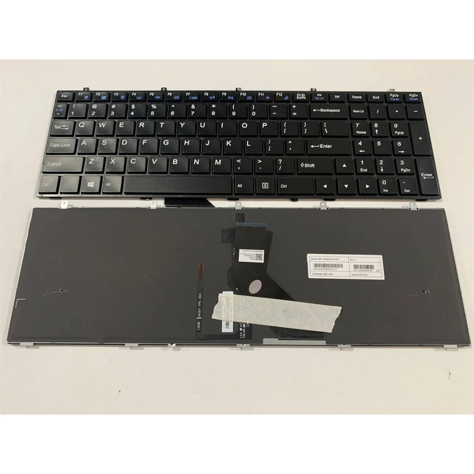 for Clevo W370SS W370SK W370STQ W370 W370ST W370ET Laptop keyboard US Layout 6