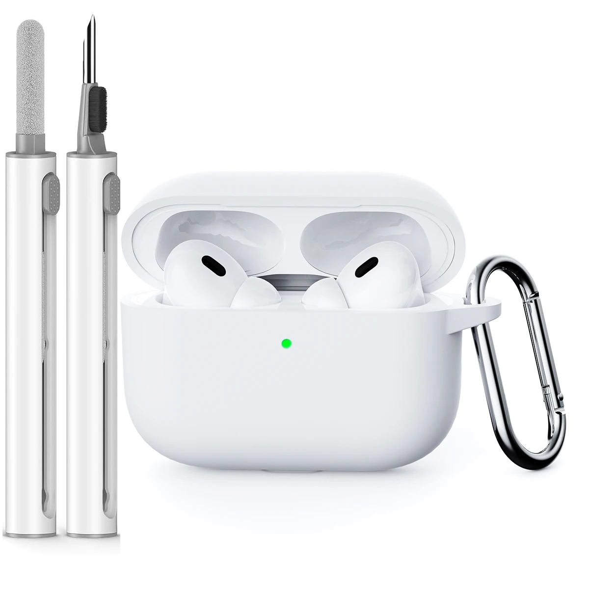 Чехол для AirPods Pro 3, чехол с набором для чистки, мягкий силиконовый защитный чехол для Apple AirPod Pro 3-го поколения 2025 года