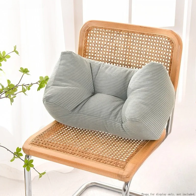 Minimalist Office Chair Lumbar Pillow, Waist Support Back Cushion for Long Sitting & Office Nap