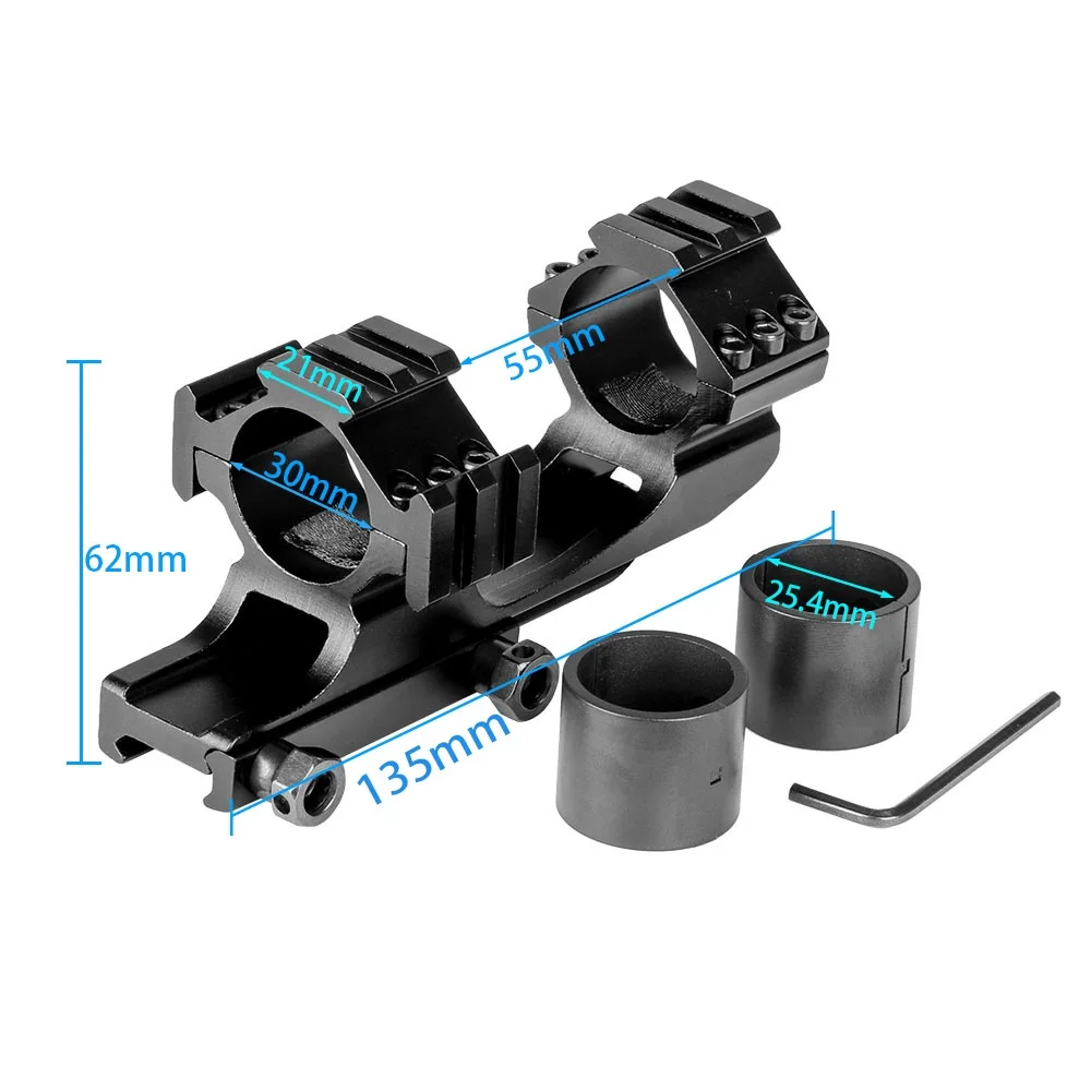 Ohhunt-Scope Mount Rings, High Profile Integral,Flashlight Tube Clamp,25.4mm, 30mm, 20mm,62mm, 1 \