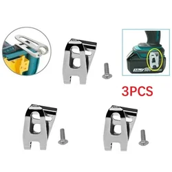 3Pcs Belt Clip Hook With Screws Set For For Makita 18V LXT Cordless Drills Impact-Driver Power Tools Accessories 251314-2