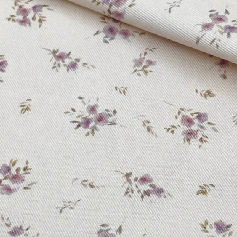 

Cotton Fabric Purple 21 Count Diagonal Fabric DIY Dress Bag Fabric